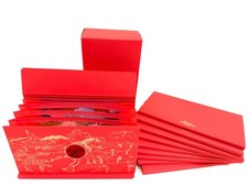 NEW AUTH  HERMES 2026 HORSE YEAR LUNAR NEW YEAR 3D RED POCKET ENVELOPS SET OF 10 picture