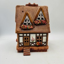 Maribor Kunstgewerbe Lithuanian Clay Cottage Incense Burner Tea Light  Vintage picture