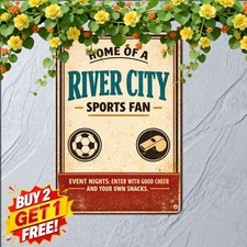 English Football Soccer Club Fan Plaque Vintage Sports Metal Tin Sign picture