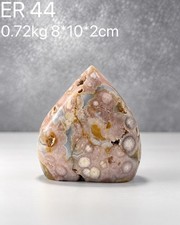 Natural Cherry Blossom Agate Flame Freeform Polished Stone Home Decor Collection picture