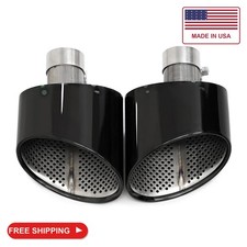 Oval Exhaust Tip Compatible with Audi A3 A4 A5 A6 A7 Upgrade to RS3 RS4 RS5 RS6 picture
