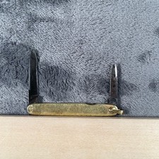 Vintage IXL Wostenholm 14K Gold Pocket Pen Knife 2 Blade Sheffield England picture