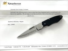 SOLO SO01PS Folding Knife Black Micarta Japan 1993-1997 picture