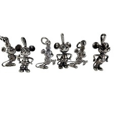Rare Vintage 1930s Silver Mickey Mouse Charms picture