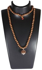 ShivaRatna 4 Mukhi Rudraksha (Nepal) + 109 Beads of Five Mukhi Rudraksha Mala picture