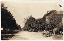 real photo Dodgeville OH - Main Street antique postcard RPPC picture