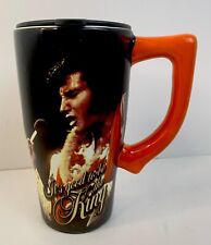 Elvis Presley/It’s Good To Be King Travelers Mug W/ Orange Handle 16oz Tumbler picture