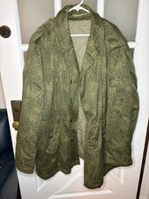 Vtg Polish Army Leopard Zaba Camo Field Jacket Parka Size XL Quilted Military picture