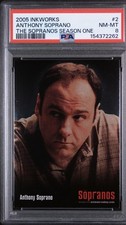 2005 Inkworks The Sopranos #2 Tony Soprano Rookie PSA 8 🔥 CARD HARD GRAD 🔥 picture