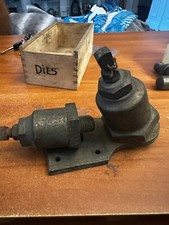 2 big 5 inch Oil Drippers Gas Steampunk with original Bracket Brass picture