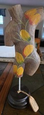 James Haddon VTG Collections Torso Figure Bust Wood Carved Handpainted picture