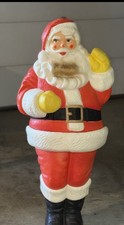 Vintage 49” Tall Flat Back Styrofoam Santa Claus Display Decoration picture