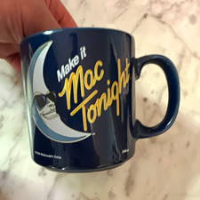 McDonald's Mac Tonight Blue Advertising Mug  1988 Collectible picture