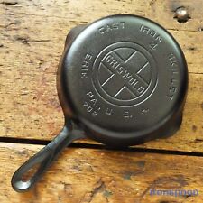 Vintage GRISWOLD Cast Iron SKILLET Frying Pan # 4 LARGE BLOCK LOGO - Ironspoon picture