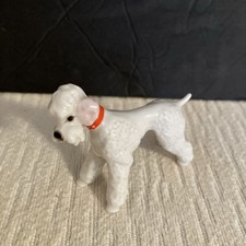 Vintage JHR Hutschenreuther Germany White Porcelain Poodle Dog - Excellent picture