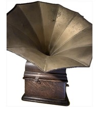 Antique 1900s Edison Cylinder Phonograph with Cylinders picture