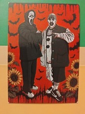2025 Ghostface & Art the Clown horror MASHUP (art card) C$G Customs  picture