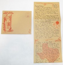 1952 Texas Brags Long Letter, novelty picture