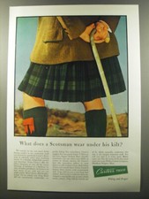 1953 Carter's Trigs Underwear Ad - What does a Scotsman wear under his kilt? picture