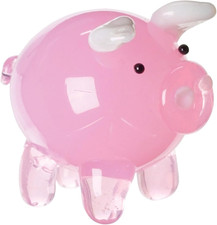 Miniature Glass Pig Figurine picture