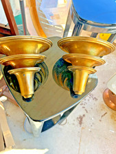 WOW Fabulous  Art Deco Machine Age Aluminum Shades Tiered RARE picture