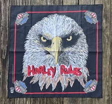 VTG 1990’s EAGLE ROCKS Harley Davidson Made USA  Bandana MOTO Motorcycle picture