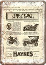 1907 Haynes Vintage Automobile Ad Retro Look Metal Sign AM8471 picture