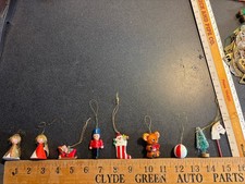 LOT Of (16) Vintage Miniature Christmas Ornaments picture