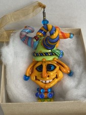 Vintage Sharon Peters Very Famous Jester/ Joker - Lamp Work Glass  picture