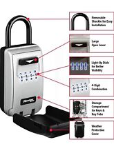 LIGHT UP Realtor Key Box Master Lock 4 Digit Combination Open House Sales Gate R picture