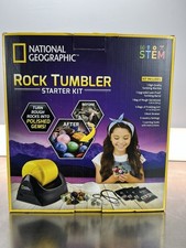 National Geographic Rock Tumbler Starter Kit Rough Rocks Turn Into Gems Open Box picture