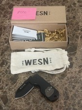 New WESN The Micro-blade Blackout Knife Pepe Limited Edition, Very Rare picture
