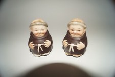 Goebel Used Friar Tuck / Monk Salt & Pepper Shakers Porcelain - Made in Germany picture