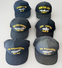 Vintage US Navy Auxiliary Ship Snapback Original Hats Arctic Shenandoah USNS Lot picture