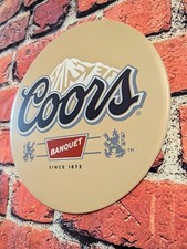 Coors Banquet Beer Metal Sign | 12