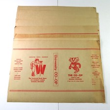 University of Wisconsin Madison Badgers Paper Book Covers 1950s - Lot of 16 picture
