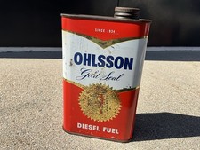 Ohlsson Model Aircraft Diesel Fuel 1 Pint Can, 60s-70s. picture