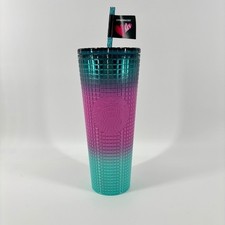 Starbucks 2024 Ombré Grid Limited Edition Valentines Tumbler 24oz NWT picture