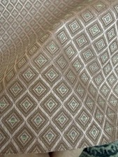 NOS mauve mint diamond heavy upholstery fabric 4 yards 55