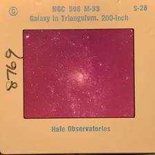 Vintage 35mm Slide NGC 598 M-33 Triangulum Galaxy Hale Observatories Astronomy picture