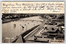[E9] Postcard Undivided Back 1904 Wesley Lake Asbury Park New Jersey picture