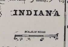 Vintage 1900 INDIANA Map 11