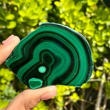 91G Natural Green Malachite Crystal Flaky Pattern Ore Specimen Quartz Healing picture
