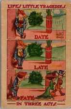 1909 Artist-Signed Comic Postcard 