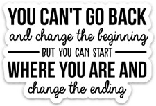 Inspirational / Motivational Phrase sticker - Change the Ending picture