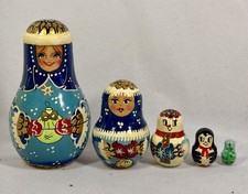 5 Pcs Russian Nesting Doll - Matryoshka, X-mas picture