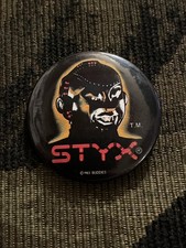 RARE Vintage 1983 STYX licensed tour button Mr. Roboto pin badge picture