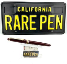 Vintage MONTBLANC 144 144R Fountain Pen Classique BURGUNDY 14K Med nib picture