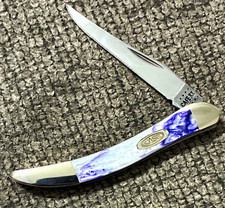 CASE XX SMALL TEXAS TOOTHPICK PURPLE PASSION STAINLESS FOLDING KNIFE picture
