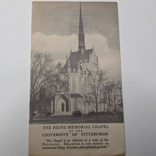 Vtg Heinz Memorial Chapel Brochure University of Pittsburgh Gothic Architect PA picture